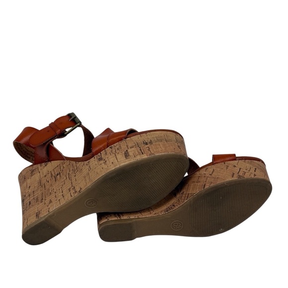 Mossimo Women’s Chic Tan Cork Wedge Heel Sandals Size-6.5 EUC - Picture 5 of 7